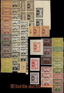 31447 - 1919 Czechoslovakia I., comp. of trial printings express sta