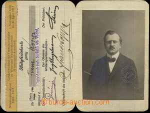 31815 - 1916 membership card Club Czech tourists in Vienna, incl. ph