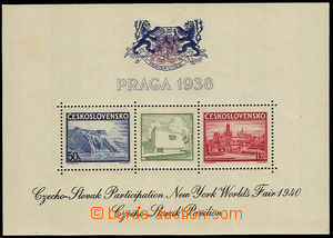 32151 - 1940 Pof.AS9d, additional printing on MS Praga 1938 for exhi