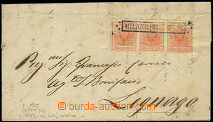 32202 - 1850 1850 LOMBARDIE - VENEZIA, Folded letter franked with 15