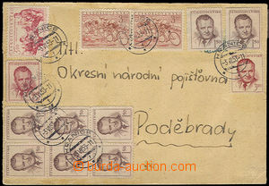 32213 - 1953 letter franked multicolor franking postage stmp, total