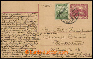32383 - 1919 CDV10, sent in the place in/at postal rate II with upra