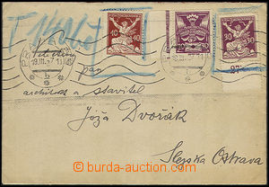 32394 - 1927 letter franked with. stamps Pof.153 and 154 + Pof.150,