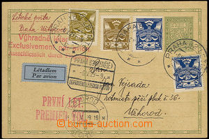 32412 - 1929 CDV37 FFLt Praha - Užhorod (LP83a), uprated with Holub