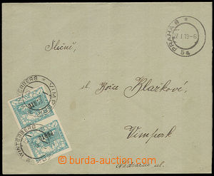 32415 - 1919 unpaid letter burdened with postage-due with usage stam