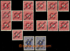 32565 - Pof.72-78 with various overprint types : Pof.72/I,III, Pof.