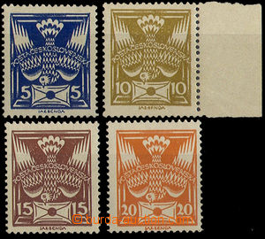 32729 - 1920 Pof.143A, 146A, 147A, 148A, all on thick paper, 2x mark