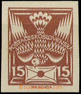 32731 - 1920 Pof.147ZT, trial print in colour stamps on/for white ch