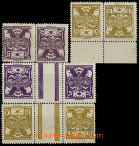 32739 - 1920 Pof.144TBa + TBb (label and hint), Pof.146TBa + TBb (mi