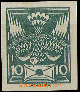 32745 - 1920 Pof.145N, imperforated, on reverse with partial lighter