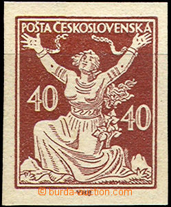 32780 - 1920 Pof.154N/II.typ, imperforated, good margins, light hing