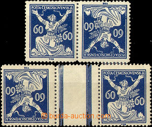 32794 - 1920 Pof.157TBa + TBb, thin and wide opposite facing pair, m