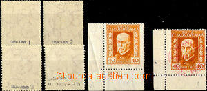 32813 - 1925 Pof.187A,B Neotypie (gravure-print), comp. 6 pcs of sta