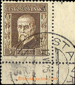 32820 - 1925 Pof.192/I. Gravure, T I. close, LR corner, wmk 1, prese