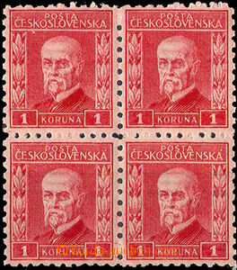 32825 - 1925 Pof.201 Gravure, type VI as blk-of-4, wmk 7, mint never