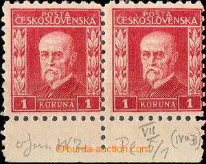 32826 - 1925 Pof.203 Gravure, type VII, without bands, horizontal pa