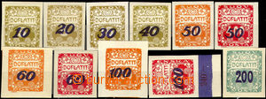 32837 - 1924 Pof.DL31-41 to exhaustion- on/for postage-due, some pie