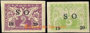 32849 - Pof.SO26a-27a Express, both stamp. black overprints, mint n