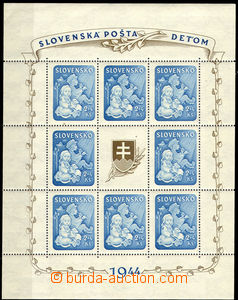 32855 - 1944 Alb.H119, miniature sheet For Children-issue 1944, HP2/