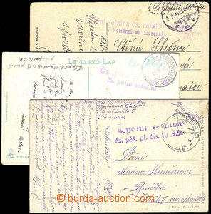 32914 - 1919/20 6 pcs of Ppc sent by FP in Slovakia + 1x from hospit