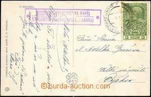 32934 - 1911? postcard with bilingual postal agency pmk MEDLOVICE (I