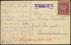 32940 - 1912? postcard with postal agency pmk HAFNERLUDEN (later Lub