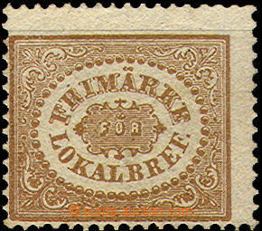 32964 - 1862 Mi.13, Un, without gum, off center, otherwise good cond