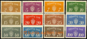 33005 - 1933/34 Mi.9-21/I., official, hinged, otherwise good conditi