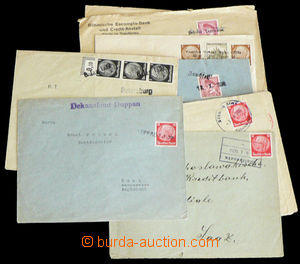 33098 - 1938/39 SUDETENLAND selection 12 pcs of letters with provis