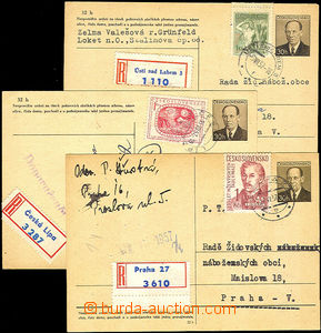 33176 - 1957 CDV111, 132, 3x PC uprated on/for Reg and sent on/for R