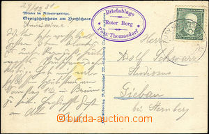 33178 - 1931 postcard with postmark private postage agency Briefabla