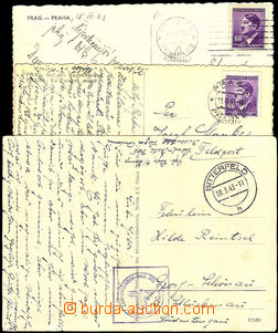 33201 - 1943 Work Camp postcard sent from camp Antonie by/on/at Bitt