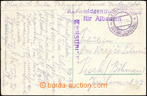 33213 - 1918 postcard from Albania to Bohemia, CDS Etappenpostamt SC