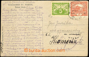 33291 - 1920 postcard franked with. express stmp Pof.S2 as postage s