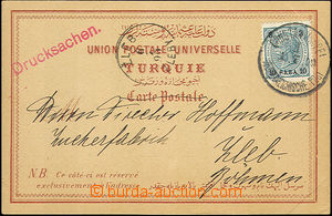 33389 - 1899 Levant postcard Istanbul as printed matter with Mi.21