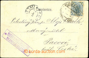 33392 - 1906 postcard Us postal agency VACENOVICE (Milotice) (Geb.14