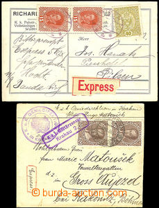 33394 - 1916/18 2x Ex entires to Bohemia, 1x letter from Krakow with
