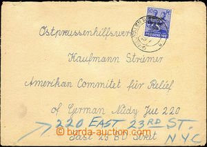 33534 - 1948 SOVIET ZONE letter to USA with Mi.194, CDS Neukalen (M