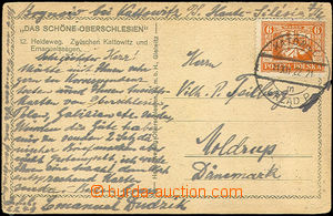 33542 - 1922 HORNÍ SILESIA postcard franked with. stamps definiti