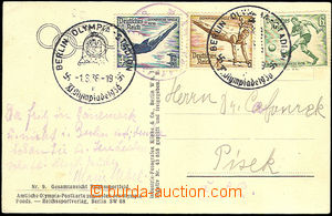 33593 - 1936 OLYMPIC GAMES Germany, postcard No.9, olympic area, wi