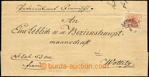 33611 - 1854 folded letter with Mi.3, good margins, CDS Benešov/ 26