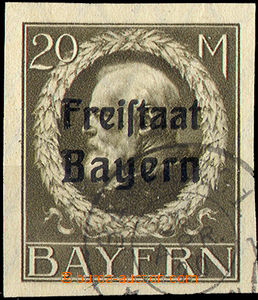 33640 - 1920 Mi.170B, imperforated, good margins, clear postmark als