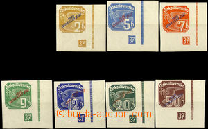 33660 - 1939 Alb.NV1, 2, 3, 4, 6, 7, 8, overprint newspaper incompl