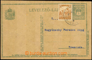 33777 - 1918 CPŘ30 (1918), uprated with stamp 2f Reaper, partial CD