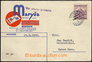 33821 - 1940 commercial PC with additional-printing Maryša suppleme