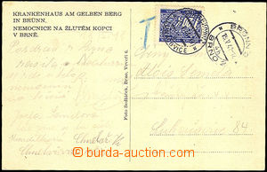 33911 - 1941 unfranked. postcard burdened by postage-due, CDS Brno 2