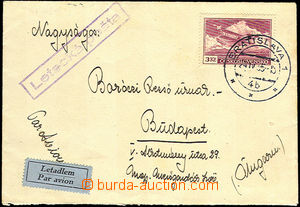 34035 - 1935 air-mail letter to Hungary, with 3CZK, Pof.L10, CDS Bra