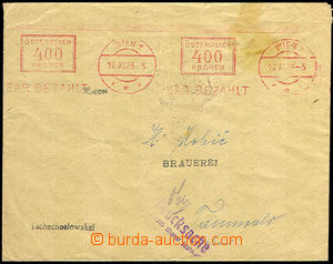 34046 - 1923 cash franked letter in/at inflation period sent as prin