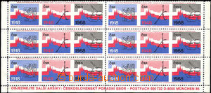 34054 - 1968 Czechoslovakia advertising labels připominající his
