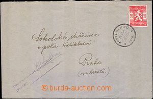 34069 - 1918 Scout letter franked with 20h red, Pof.SK2a, cnl. Pošt